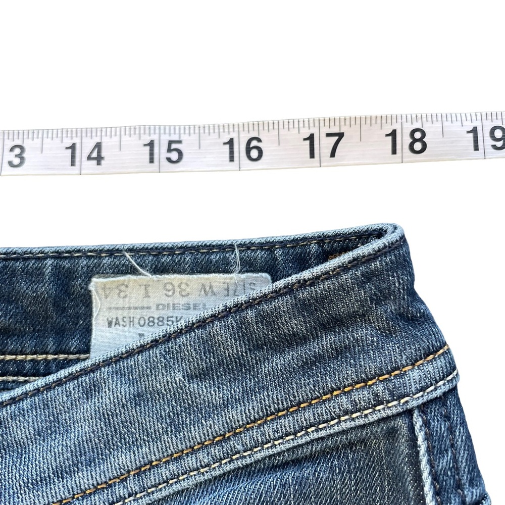 Diesel Industries "VIKER" Regular Straight Stretch Jeans 36x31 HEM IS ALTERED - Picture 9 of 14